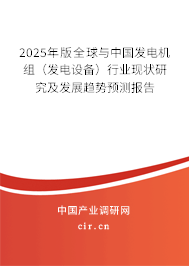 2025年版全球與中國發(fā)電機組（發(fā)電設備）行業(yè)現(xiàn)狀研究及發(fā)展趨勢預測報告