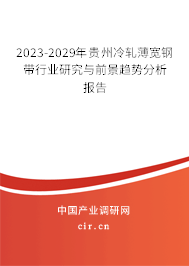 2023-2029年貴州冷軋薄寬鋼帶行業(yè)研究與前景趨勢分析報告 2023-2029年貴州冷軋薄寬鋼帶行業(yè)研究與前景趨勢分析報告