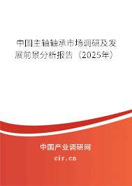 中國主軸軸承市場調(diào)研及發(fā)展前景分析報告（2025年）