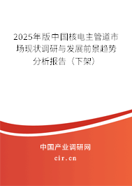 2025年版中國核電主管道市場現(xiàn)狀調(diào)研與發(fā)展前景趨勢分析報告（下架）