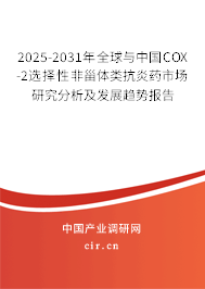 2025-2031年全球與中國COX-2選擇性非甾體類抗炎藥市場研究分析及發(fā)展趨勢報告 2025-2031年全球與中國COX-2選擇性非甾體類抗炎藥市場研究分析及發(fā)展趨勢報告