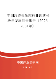 中國超跑俱樂部行業(yè)現(xiàn)狀分析與發(fā)展前景報告（2024-2030年）