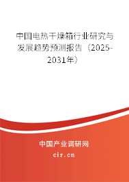 中國電熱干燥箱行業(yè)研究與發(fā)展趨勢預(yù)測報告(2025-2031年) 中國電熱干燥箱行業(yè)研究與發(fā)展趨勢預(yù)測報告(2025-2031年)