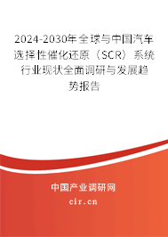 2024-2030年全球與中國汽車選擇性催化還原(SCR)系統(tǒng)行業(yè)現(xiàn)狀全面調(diào)研與發(fā)展趨勢報告 2024-2030年全球與中國汽車選擇性催化還原(SCR)系統(tǒng)行業(yè)現(xiàn)狀全面調(diào)研與發(fā)展趨勢報告