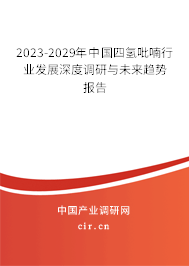 2023-2029年中國四氫吡喃行業(yè)發(fā)展深度調(diào)研與未來趨勢報(bào)告 2023-2029年中國四氫吡喃行業(yè)發(fā)展深度調(diào)研與未來趨勢報(bào)告