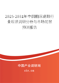 2025-2031年中國糖尿病鞋行業(yè)現(xiàn)狀調研分析與市場前景預測報告
