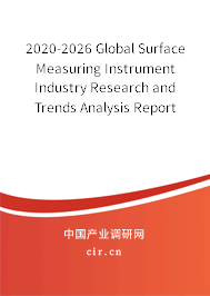 2020-2026 Global Surface Measuring Instrument Industry Research and Trends Analysis Report 2020-2026 Global Surface Measuring Instrument Industry Research and Trends Analysis Report
