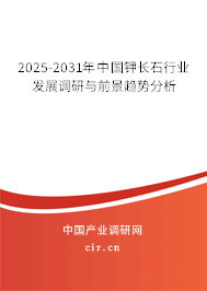 2025-2031年中國(guó)鉀長(zhǎng)石行業(yè)發(fā)展調(diào)研與前景趨勢(shì)分析