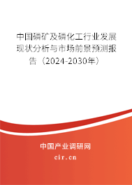 中國磷礦及磷化工行業(yè)發(fā)展現(xiàn)狀分析與市場前景預(yù)測報(bào)告（2024-2030年）