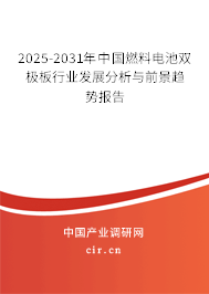 2025-2031年中國燃料電池雙極板行業(yè)發(fā)展分析與前景趨勢報告
