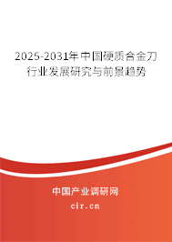 2025-2031年中國(guó)硬質(zhì)合金刀行業(yè)發(fā)展研究與前景趨勢(shì)