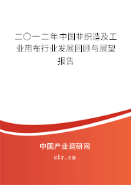 二〇一二年中國(guó)非織造及工業(yè)用布行業(yè)發(fā)展回顧與展望報(bào)告 二〇一二年中國(guó)非織造及工業(yè)用布行業(yè)發(fā)展回顧與展望報(bào)告