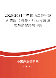 2025-2031年中國丙二醇甲醚丙酸酯(PMP)行業(yè)發(fā)展研究與前景趨勢報告 2025-2031年中國丙二醇甲醚丙酸酯(PMP)行業(yè)發(fā)展研究與前景趨勢報告
