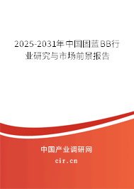 2025-2031年中國(guó)固藍(lán)BB行業(yè)研究與市場(chǎng)前景報(bào)告