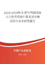 2024-2030年全球與中國機器人力矩傳感器行業(yè)發(fā)展全面調研與未來趨勢報告 2024-2030年全球與中國機器人力矩傳感器行業(yè)發(fā)展全面調研與未來趨勢報告