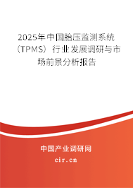 2025年中國胎壓監(jiān)測(cè)系統(tǒng)（TPMS）行業(yè)發(fā)展調(diào)研與市場(chǎng)前景分析報(bào)告