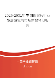 2025-2031年中國圖案片行業(yè)發(fā)展研究與市場前景預測報告 2025-2031年中國圖案片行業(yè)發(fā)展研究與市場前景預測報告