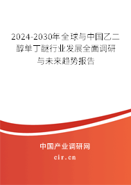 2024-2030年全球與中國乙二醇單丁醚行業(yè)發(fā)展全面調(diào)研與未來趨勢報告