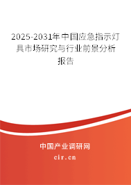 2025-2031年中國應急指示燈具市場研究與行業(yè)前景分析報告 2025-2031年中國應急指示燈具市場研究與行業(yè)前景分析報告