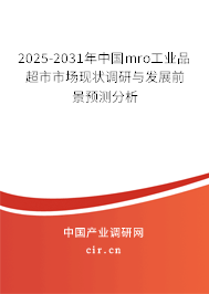 2025-2031年中國mro工業(yè)品超市市場現(xiàn)狀調(diào)研與發(fā)展前景預(yù)測分析