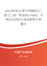2025年版全球與中國聚己二酰己二胺(尼龍66/PA66)市場現(xiàn)狀調研與發(fā)展趨勢分析報告 2025年版全球與中國聚己二酰己二胺(尼龍66/PA66)市場現(xiàn)狀調研與發(fā)展趨勢分析報告