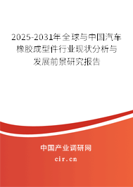2025-2031年全球與中國汽車橡膠成型件行業(yè)現(xiàn)狀分析與發(fā)展前景研究報告 2025-2031年全球與中國汽車橡膠成型件行業(yè)現(xiàn)狀分析與發(fā)展前景研究報告