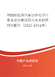 中國新能源汽車功率電子行業(yè)發(fā)展全面調(diào)研與未來趨勢預(yù)測報告(2025-2031年) 中國新能源汽車功率電子行業(yè)發(fā)展全面調(diào)研與未來趨勢預(yù)測報告(2025-2031年)