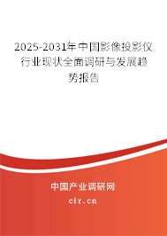 2025-2031年中國影像投影儀行業(yè)現(xiàn)狀全面調(diào)研與發(fā)展趨勢報(bào)告