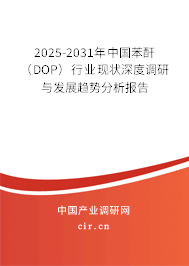 2025-2031年中國(guó)苯酐（DOP）行業(yè)現(xiàn)狀深度調(diào)研與發(fā)展趨勢(shì)分析報(bào)告