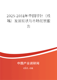 2025-2031年中國導(dǎo)針(線嘴)發(fā)展現(xiàn)狀與市場前景報(bào)告 2025-2031年中國導(dǎo)針(線嘴)發(fā)展現(xiàn)狀與市場前景報(bào)告