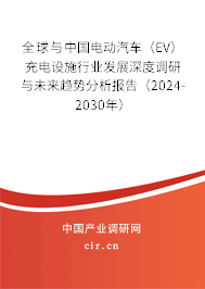 全球與中國電動汽車(EV)充電設施行業(yè)發(fā)展深度調研與未來趨勢分析報告(2024-2030年) 全球與中國電動汽車(EV)充電設施行業(yè)發(fā)展深度調研與未來趨勢分析報告(2024-2030年)