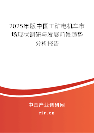 2025年版中國(guó)工礦電機(jī)車市場(chǎng)現(xiàn)狀調(diào)研與發(fā)展前景趨勢(shì)分析報(bào)告