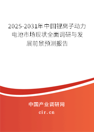 2025-2031年中國鋰離子動力電池市場現(xiàn)狀全面調(diào)研與發(fā)展前景預測報告 2025-2031年中國鋰離子動力電池市場現(xiàn)狀全面調(diào)研與發(fā)展前景預測報告
