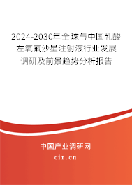 2024-2030年全球與中國(guó)乳酸左氧氟沙星注射液行業(yè)發(fā)展調(diào)研及前景趨勢(shì)分析報(bào)告
