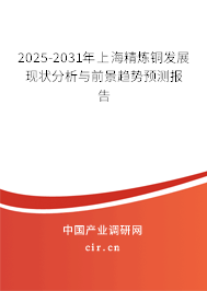 2025-2031年上海精煉銅發(fā)展現(xiàn)狀分析與前景趨勢預(yù)測報告