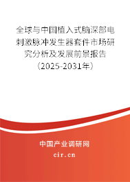 全球與中國植入式腦深部電刺激脈沖發(fā)生器套件市場研究分析及發(fā)展前景報告（2025-2031年）