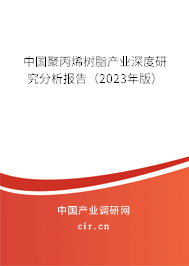 中國聚丙烯樹脂產(chǎn)業(yè)深度研究分析報告（2023年版）