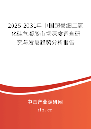 2025-2031年中國超微細二氧化硅氣凝膠市場深度調(diào)查研究與發(fā)展趨勢分析報告 2025-2031年中國超微細二氧化硅氣凝膠市場深度調(diào)查研究與發(fā)展趨勢分析報告