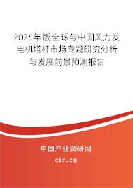 2025年版全球與中國風(fēng)力發(fā)電機塔桿市場專題研究分析與發(fā)展前景預(yù)測報告