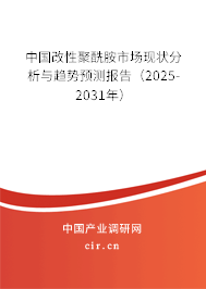 中國改性聚酰胺市場現(xiàn)狀分析與趨勢預(yù)測報(bào)告(2025-2031年) 中國改性聚酰胺市場現(xiàn)狀分析與趨勢預(yù)測報(bào)告(2025-2031年)
