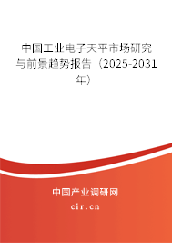 中國工業(yè)電子天平市場研究與前景趨勢報(bào)告(2025-2031年) 中國工業(yè)電子天平市場研究與前景趨勢報(bào)告(2025-2031年)