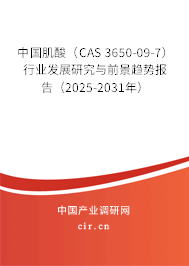 中國肌酸(CAS 3650-09-7)行業(yè)發(fā)展研究與前景趨勢報告(2025-2031年) 中國肌酸(CAS 3650-09-7)行業(yè)發(fā)展研究與前景趨勢報告(2025-2031年)