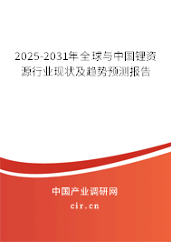 2025-2031年全球與中國鋰資源行業(yè)現(xiàn)狀及趨勢預(yù)測報告 2025-2031年全球與中國鋰資源行業(yè)現(xiàn)狀及趨勢預(yù)測報告