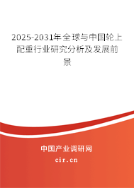 2025-2031年全球與中國輪上配重行業(yè)研究分析及發(fā)展前景 2025-2031年全球與中國輪上配重行業(yè)研究分析及發(fā)展前景