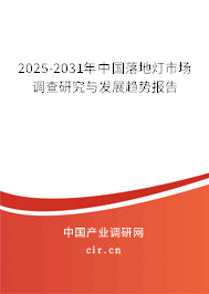 2025-2031年中國落地燈市場調(diào)查研究與發(fā)展趨勢報告 2025-2031年中國落地燈市場調(diào)查研究與發(fā)展趨勢報告