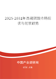 2025-2031年西藏硫酸市場現(xiàn)狀與前景趨勢 2025-2031年西藏硫酸市場現(xiàn)狀與前景趨勢