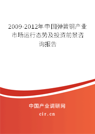 2009-2012年中國彈簧鋼產(chǎn)業(yè)市場運(yùn)行態(tài)勢及投資前景咨詢報(bào)告