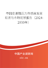 中國變速箱壓力傳感器發(fā)展現(xiàn)狀與市場前景報告(2024-2030年) 中國變速箱壓力傳感器發(fā)展現(xiàn)狀與市場前景報告(2024-2030年)