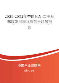 2025-2031年中國(guó)N,N-二甲基苯胺發(fā)展現(xiàn)狀與前景趨勢(shì)報(bào)告