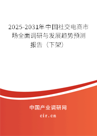 2024-2030年中國社交電商市場全面調(diào)研與發(fā)展趨勢預測報告（下架）